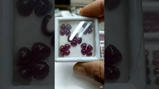 5 mm Natural Ruby pear heart Cabochon lot  Available on IndiaMART [upl. by Wyatt]