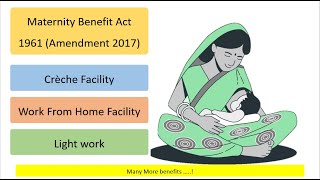 Maternity Benefit Act 2017  Complete Tutorial  26 Weeks Paid Leave  Work From Home Benefits [upl. by Kirbie661]