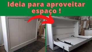 ✅RESPIRE FUNDO Duplique seu Espaço  Cama de parede  casal horizontal  Retrátil  Embutida [upl. by Brogle]