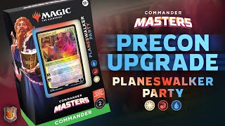 “Planeswalker Party” Commander Masters Precon Upgrade Guide  The Command Zone 548  MTG EDH Magic [upl. by Corrina]