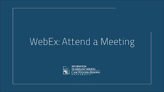 WebEx Attending a Meeting [upl. by Alarise]