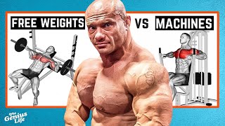 Machines vs Free Weights Which Is Better For BUILDING MUSCLE  Dr Mike Israetel [upl. by Ybanrab]