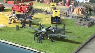 WORLD WAR II MODELS BATTLE OF BRITAIN RAF AIRFIELD DIORAMAA TRIBUTE TO THE FEW [upl. by Mmada]