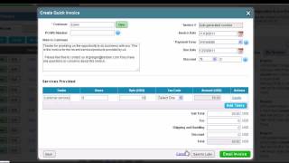 Creating an Invoice for Services in Apptivo [upl. by Hsetirp]