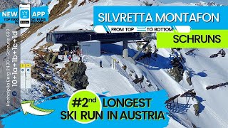 Silvretta Montafon  2 of TOP 10 longest ski runs in Austria  Schruns 12 km from top to bottom [upl. by Nadine]