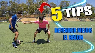 5 TIPS para DEFENDER MEJOR a un ATACANTE en el FÚTBOL ⚽️ TUTORIAL PARA DEFENSAS [upl. by Rebma]