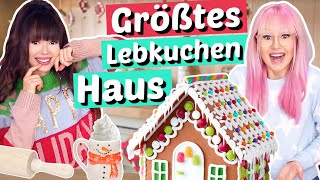 Komplett Chaos 💥 Wir backen das GRÖSSTE Lebkuchenhaus der WELT  ViktoriaSarina [upl. by Ossy]