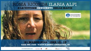 Roma ricorda Ilaria Alpi e le vittime innocenti della mafia [upl. by Aneekahs528]