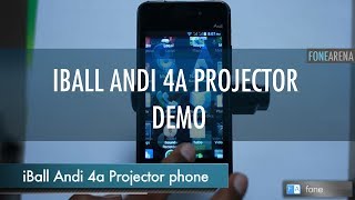 iBall Andi 4a Projector Demo [upl. by Llesirg]