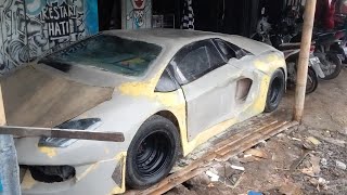 Sepion replika Lamborghini dari gardus replikalamborghini homemade [upl. by Crain]