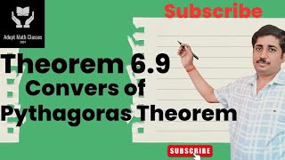 Class 10th Bihar board Convers of Pythagoras Theorem Hindi medium [upl. by Anitnemelc]