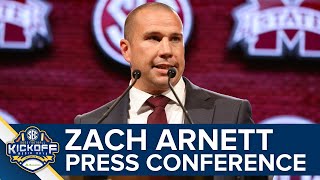 Zach Arnett full press conference at 2023 SEC Media Days [upl. by Eirellav]