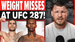 BISPING Reacts UFC 287 Pereira vs Adesanya 2 Weigh Ins  Weight Miss [upl. by Scrivings]