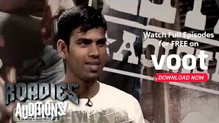 Roadies Audition Fest  His Emotional Story Makes Raghu Speechless [upl. by Beera]