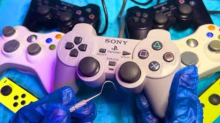 ASMR Cleaning Gaming Controllers Whispered Satisfying [upl. by Cardie]