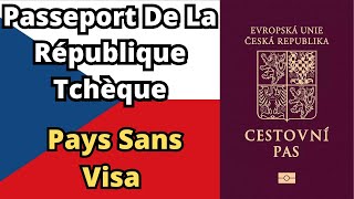 Passeport De La République Tchèque  Pays Sans Visa 2024 [upl. by Kinchen]