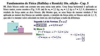 Aula 55  Fundamentos de Física Halliday e Resnick 10a Edição  Cap 5 [upl. by Jerome]