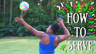 HOW TO OVERHAND SERVE FOR BEGINNERS [upl. by Grange]