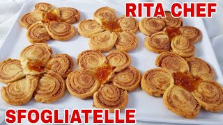 SFOGLIATELLE FIORI🌹RITA CHEF  Deliziose e profumate con pochi ingredienti [upl. by Ahsirtal201]