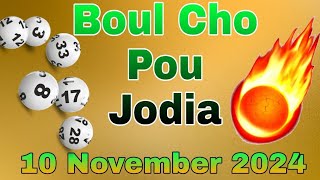 1 Boul Cho Pou Jodia 10 Nov 2024🔥 Waldorf Lotto WaldorfLotto 💯 Boul Cho Krazebank [upl. by Thurmond648]