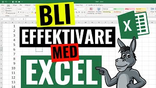 Skapa talserier effektivare i Excel [upl. by Nilyarg]