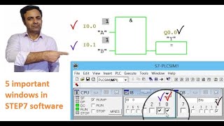 Siemens PLC5 important windows in STEP7 software [upl. by Coh]