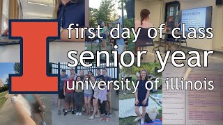 First Day of Class Vlog  University of Illinois Senior [upl. by Adnawad]