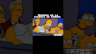 Homero en la Fabrica de dinero thesimpsons homersimpson funny shorts shortsfeed shortsviral [upl. by Wunder]