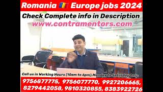 Romania 🇷🇴 Europe Latest Jobs amp Updates 2024 [upl. by Bollen]