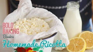 How to Make the BEST Homemade Ricotta Cheese Recipe [upl. by Deryl823]