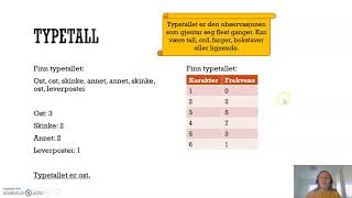 Sentralmål Typetall [upl. by Nerraj899]