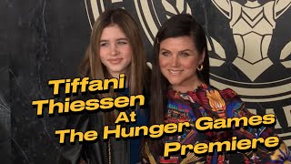 Tiffani Thiessen Stuns at The Hunger Games Premiere with Daughter Harper [upl. by Assennej]