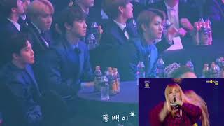 EXO reaction to BLACKPINK Seoul Music Awards 170119 [upl. by Stefania]