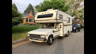 1983 Toyota Dolphin Motorhome RV Walkthrough  For Sale [upl. by Lewls]