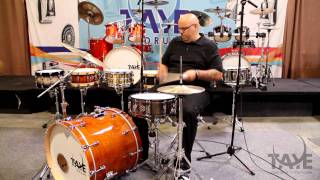 Taye MetalWorks 14quotx5quot Brushed Black Nickel Brass Snare Drum Demo [upl. by Judas]