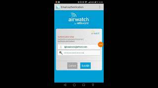 eFront AirWatch MDM Android Enrollment with Inbox [upl. by Anihs]