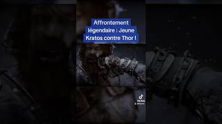 Le combat le plus épique de God Of War Ragnarök  Kratos contre Thor  godofwar [upl. by Petula]