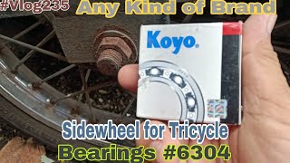 Paano Magpalit ng Bearings sa Sidewheel ng Tricycle  6304  AYAHAY Vlog [upl. by Ahsienat301]