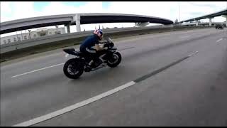 Motorcycle Wobble Save at 130MPH [upl. by Gnes]