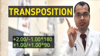 Transpositon of LensHow to Transpose Eyeglass PrescriptionTranspositionSimple Transposition Lens [upl. by Cacie]