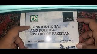 constitutional and political history of Pakistan book for CSS and PMS [upl. by Jill]