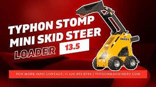 Small But Mighty TYPHON STOMP Mini Skid Steer Loader Showcase [upl. by Odirfliw]