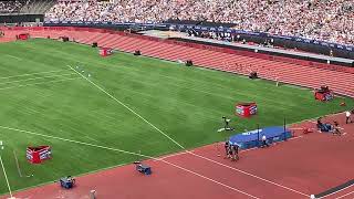 Keely Hodgkinson 800m World Lead and national record in London Diamond league 2024 stand view [upl. by Pegasus]