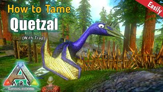 How to Tame a Quetzal Solo with Taming Trap  ARK Survival Evolved Mobile  Ark Beginners Guide [upl. by Ettenej]