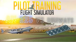 An225 VS Runways │PTFS trending music edit roblox video funny ptfs aviation [upl. by Orfurd665]