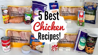 5 BEST amp EASIEST CHICKEN RECIPES  Fast Tasty Chicken Dinners Youll Make On Repeat  Julia Pacheco [upl. by Naahsar]