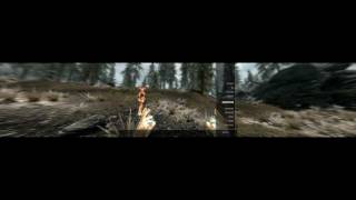 Skyrim Extended Triple Monitors  Eyefinity  Surround 4K [upl. by Ahsikyt]