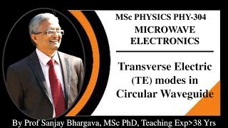 L4 UNIT1 TE amp TEM modes in Circular waveguide Field Equations Propagation Characteristics [upl. by Gavrielle]