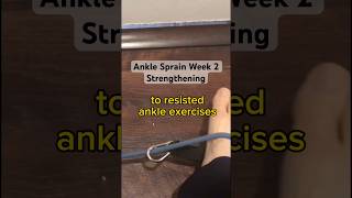 Ankle Sprain Week 2 Strengthening isotonic resistance band inversion amp eversion [upl. by Onoitna]