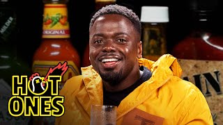 Daniel Kaluuya Listens to His Ego While Eating Spicy Wings  Hot Ones [upl. by Horvitz]